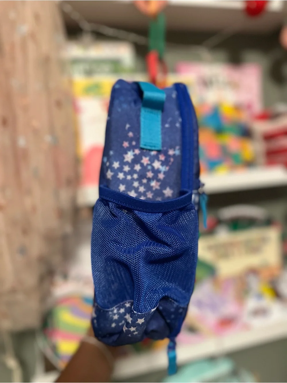 Lands' End Kids Starry Navy Blue Backpack